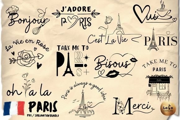 Download Paris in Love SVG/PNG Graphic Bundle - Love Collection