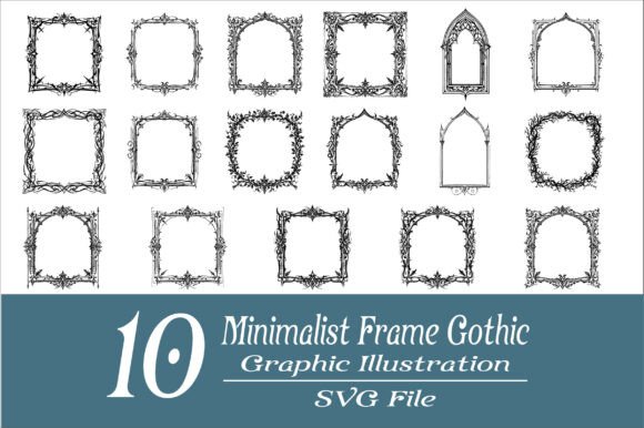 Download Minimalist Gothic Frame Graphic Bundle - Frame Collection