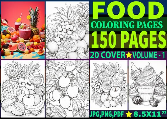 Download 150+ Foods Coloring Pages for Adults - Coloring page Collection