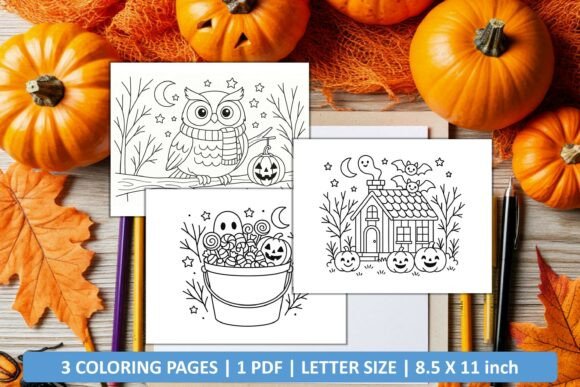 Download Cute Happy Halloween Coloring Pages - Coloring page Collection