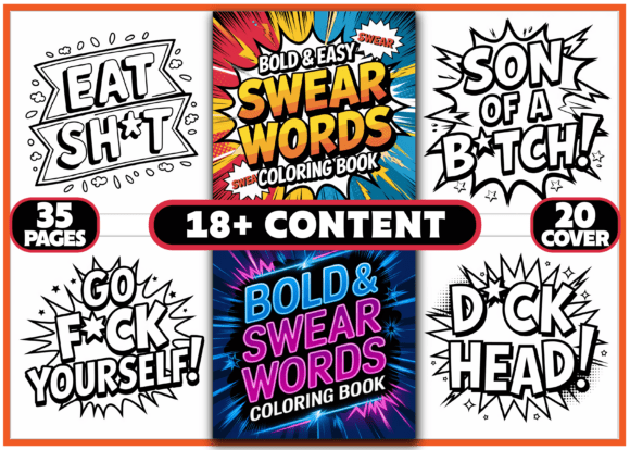 Download 35 Swear Words Coloring Pages for Adults - Coloring page Collection
