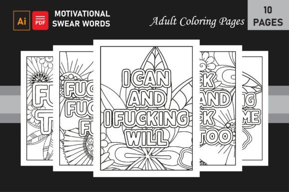 Download Swear Words Adult Coloring Pages - Coloring page Collection