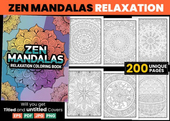 Download Zen Mandalas Coloring Pages Relaxation - Coloring page Collection