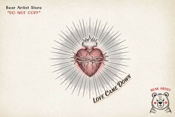 Download Love Came Down Sacred Heart, Jesus PNG - Love Collection