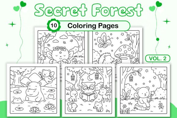 Download Secret Forest Coloring Pages Vol. 2 - Coloring page Collection