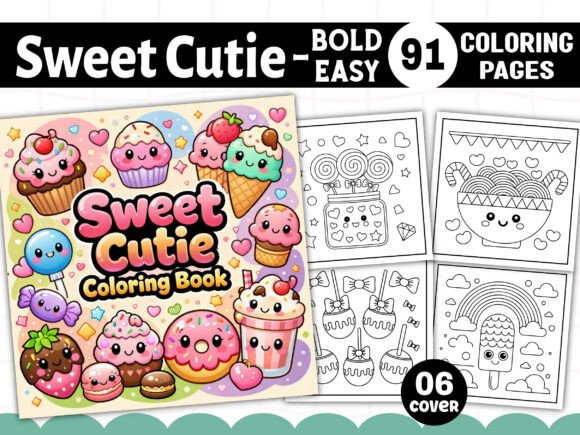 Download Sweet Cutie Bold and Easy Coloring Pages - Coloring page Collection