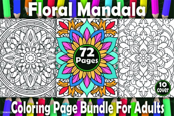 Download 72 Floral Mandala Coloring Pages -KDP - Coloring page Collection