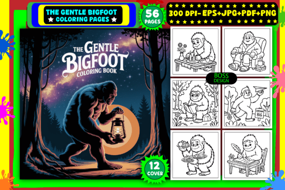 Download The Gentle Bigfoot Coloring Pages - Coloring page Collection