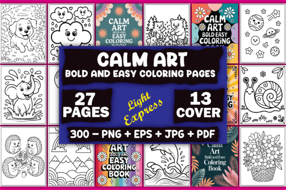 Download Bold and Easy Calm Art Coloring Pages - Coloring page Collection