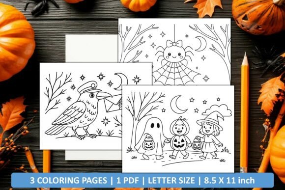 Download Cute Happy Halloween Coloring Pages - Coloring page Collection