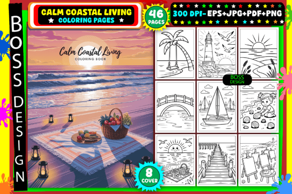 Download Calm Coastal Living Coloring Pages - Coloring page Collection