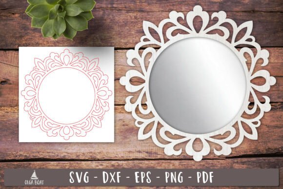 Download Ornamental Round Frame SVG Laser Cut - Frame Collection
