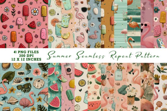 Download Summer Seamless Repeat Pattern - Repeat Collection