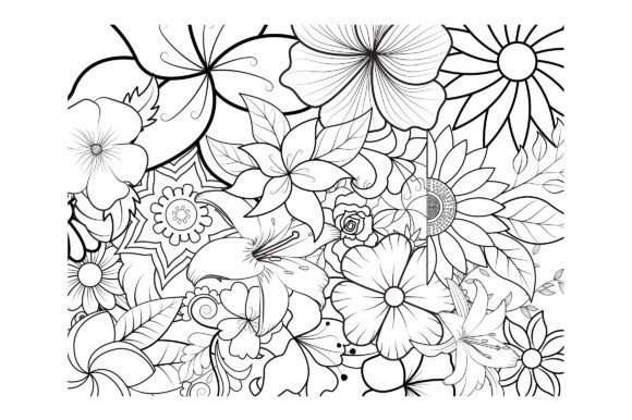 Download Floral Coloring Page Book for Adults - Coloring page Collection