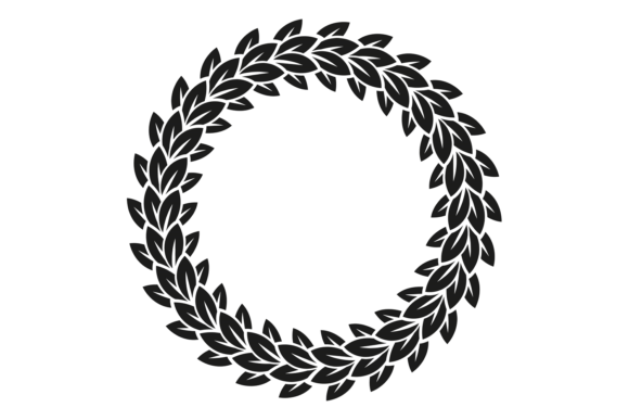 Download Floral Decorative Round Frame. Black Fol - Frame Collection