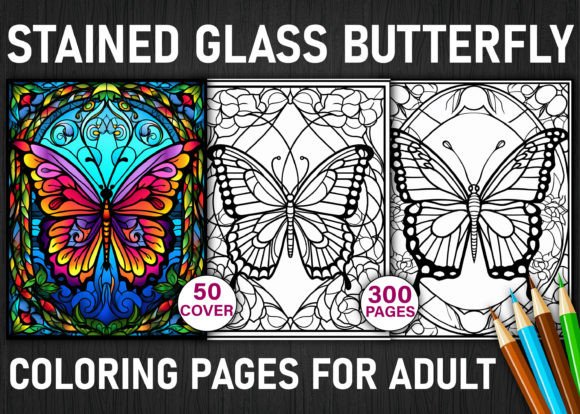 Download Stained Glass Butterfly Coloring Pages - Coloring page Collection