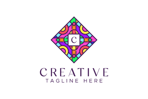 Download Logo Initial Geometric Square Frame - Frame Collection