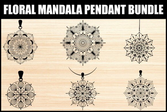 Download Floral Mandala Pendant SVG Bundle - Floral mandala Collection