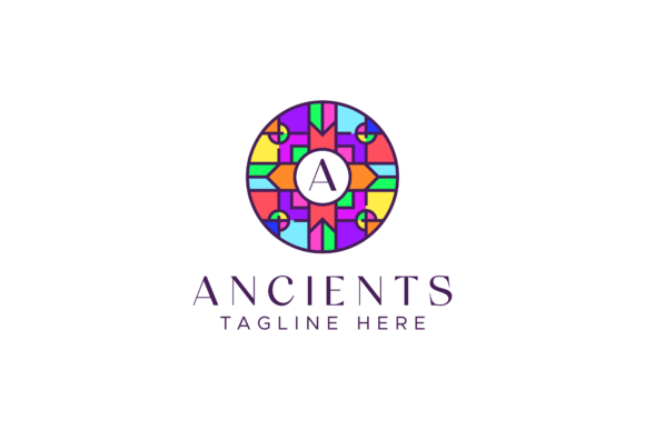 Download Ethnic Geometric Logo Initial Frame - Frame Collection