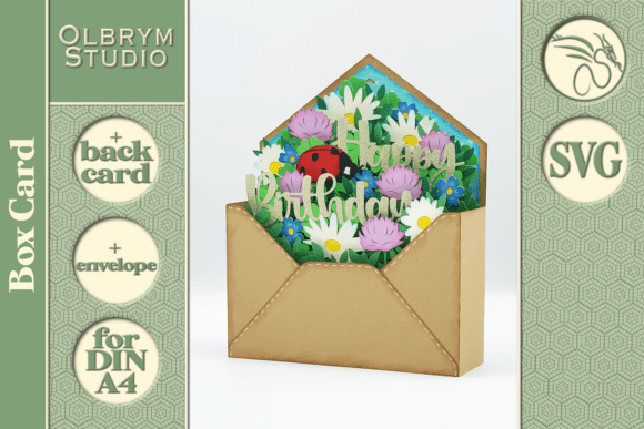 Download Good Luck Happy Birthday Letter Card SVG - Happy Collection