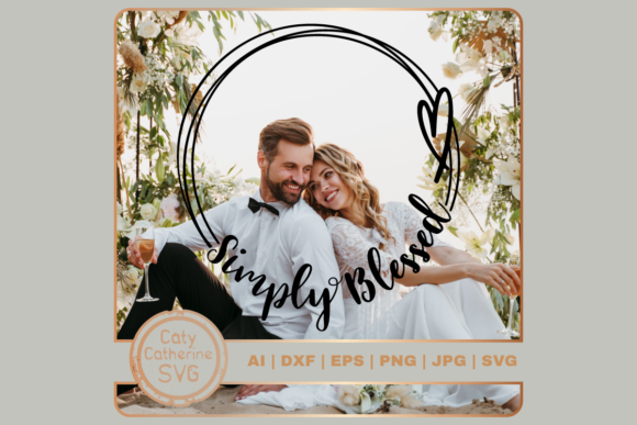 Download Simply Blessed Doodle Circle Frame - Frame Collection