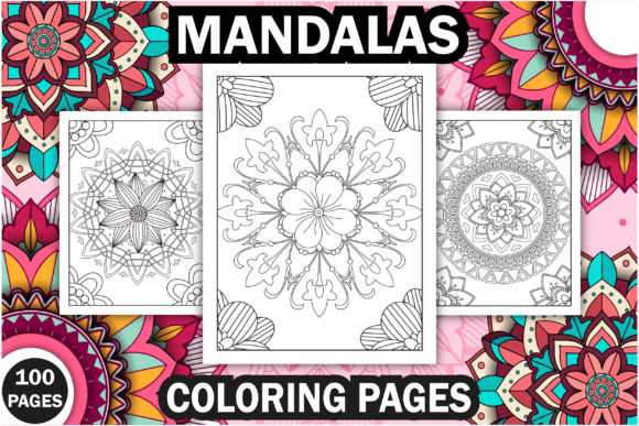 Download 100+ Mandalas Coloring Pages Bundle -KDP - Coloring page Collection