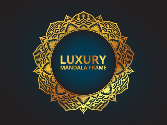 Download Luxury Golden Mandala Frame Design - Frame Collection