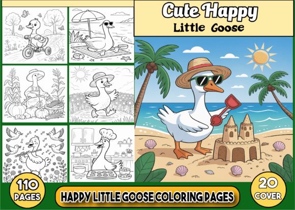 Download 110 Happy Little Goose Coloring Pages - Coloring page Collection