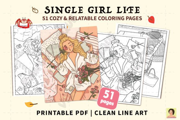 Download 51 Single Girl Life Coloring Pages - Coloring page Collection