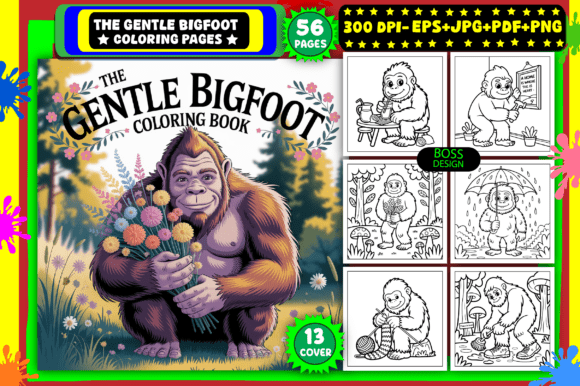 Download The Gentle Bigfoot Coloring Pages - Coloring page Collection