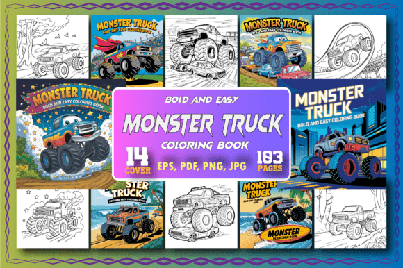 Download Monster Truck Coloring Pages - Coloring page Collection
