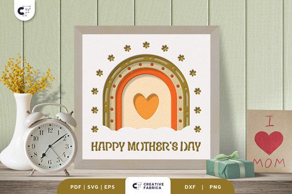 Download Happy Mother's Day 3D Shadow Box - Happy Collection