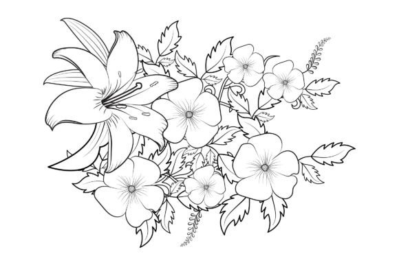 Download Floral Coloring Page Book for Adults - Coloring page Collection