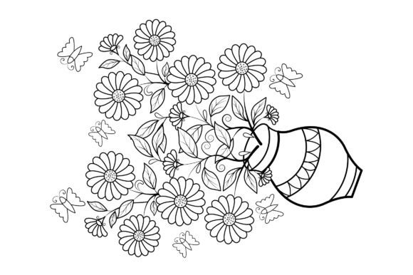Download Floral Coloring Page Book for Adults - Coloring page Collection